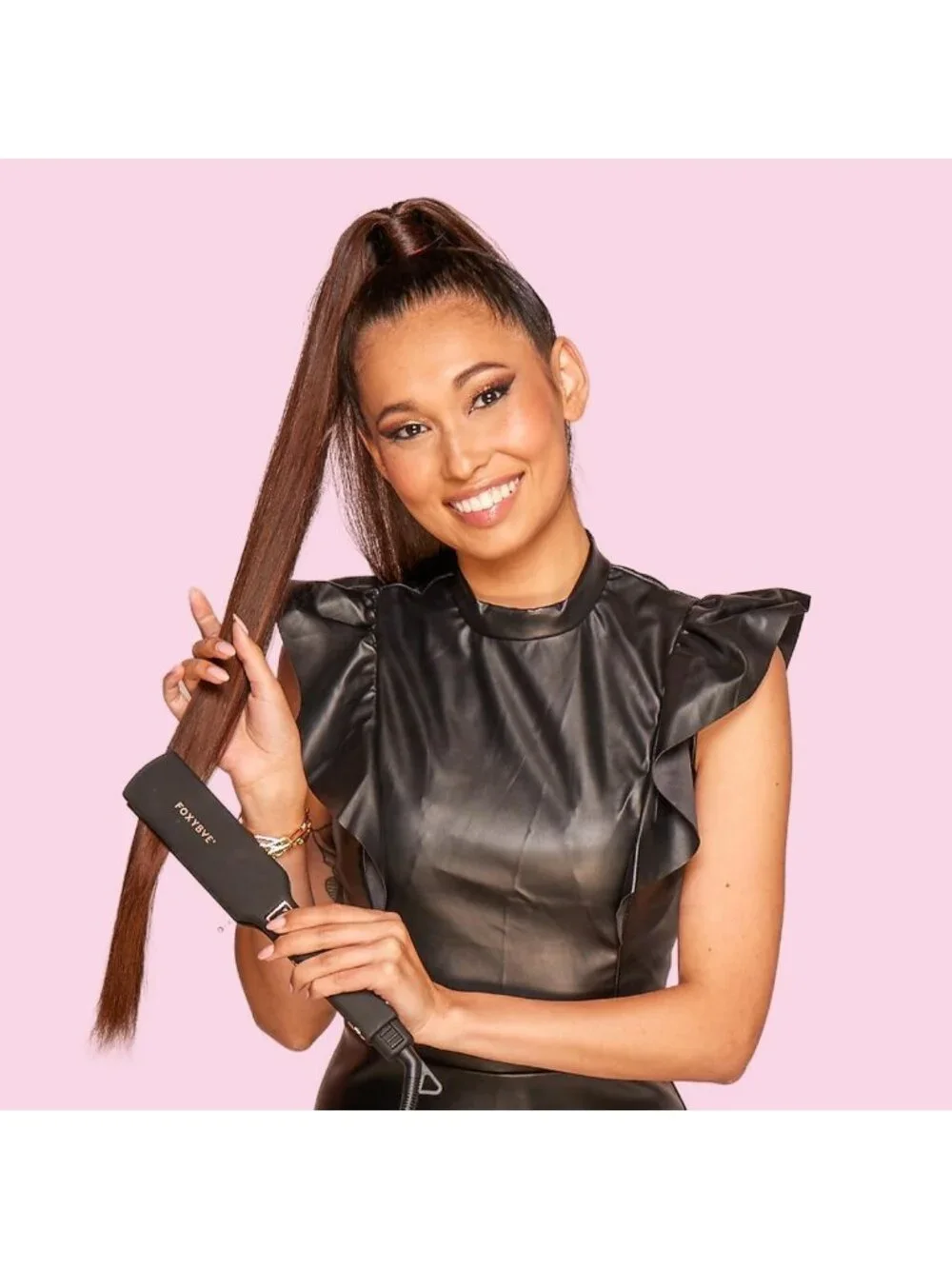 Sleek Titanium Flat Iron Hair Straightener - 1.75